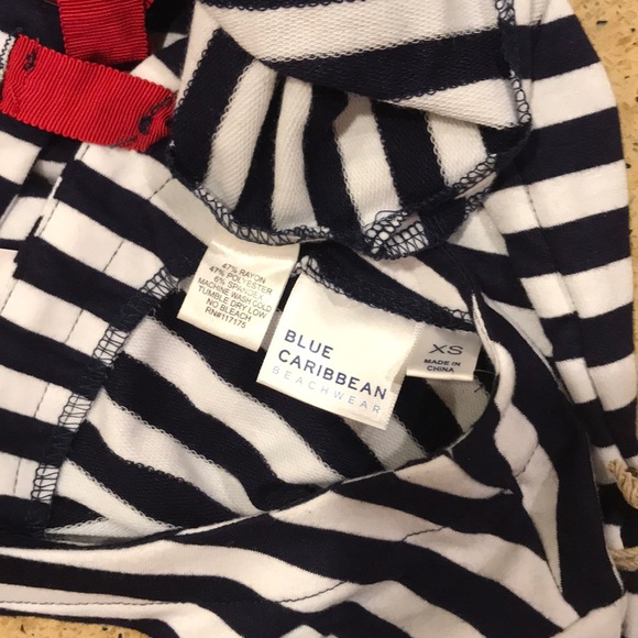 Blue Caribbean Striped Dress - Picture 3 of 3